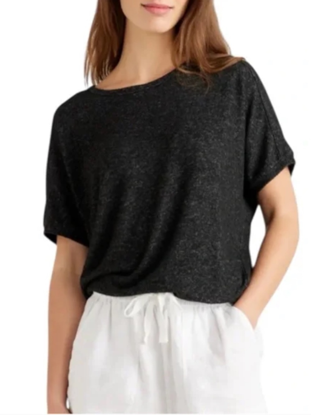Quince Brushed Long Sleeve Lounge Tee